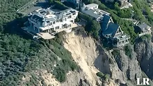 Casas de lujo en acantilado californiano al borde del colapso inminente