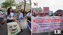 Personas trans se movilizaron en Cercado de Lima contra crímenes de odio: “Tenemos derecho a la vida”