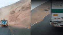Pasamayo: sismo de 5,4 en Lima provocó derrumbe de cerro y bloquea vía