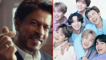 Shah Rukh Khan se declara fan de BTS y ARMY celebra: ¿qué dijo el 'Rey de Bollywood'?