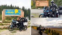 Colombiano conquista las redes sociales con su épico viaje en moto desde Medellín hasta Alaska