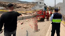 Comas: obrero fallece tras caerle pared a pocos metros de un colegio