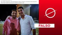 Imagen de Lionel Messi y Cristiano Ronaldo juntos es un montaje