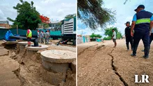 Obra de drenaje pluvial en Piura colapsa tras intensas lluvias: ministra de Vivienda culpa a municipio