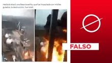 Video no presenta reciente ataque de Hezbolá contra base de Israel