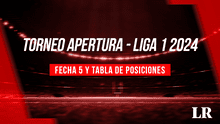 Tabla de posiciones Liga 1 2024 EN VIVO: revisa la programación y resultados de la quinta jornada
