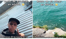Peruano visita África y revela cómo es el hotel de 1 dólar con vista al mar: “Es un cuarto VIP”