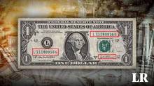 El billete de 1 dólar, conocido como escalera, cotizado en S/24.000 por su número de serie