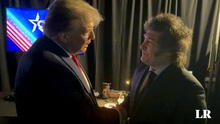 Donald Trump y Javier Milei se encontraron por primera vez: “Haz Argentina grande, de nuevo”