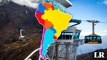 El teleférico más alto del mundo y el segundo más extenso del planeta está en Sudamérica: no es de Bolivia