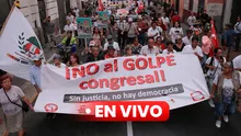 Marchas contra el Congreso: protestan por JNJ y ley antiforestal, y piden retiro de AFP