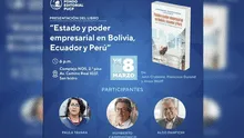 "Estado y propiedad en Bolivia, Ecuador y Perú" se presenta este viernes 8 de marzo