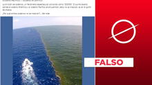 Imagen no muestra "encuentro entre el océano Pacífico y el océano Atlántico" en el golfo de Alaska