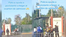 Policía ayuda a postulantes de UNMSM a llegar a tiempo al examen de admisión y se vuelve viral