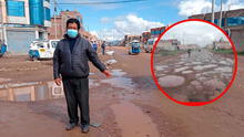 Lluvia en Puno: camino de salida a Lampa es intransitable por huecos tras aguas empozadas