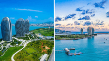 La isla de China que apunta a ser el puerto de libre comercio más grande del mundo y atrae a miles de turistas