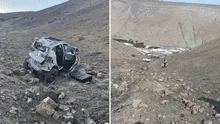 Arequipa: mujer muere tras despistarse con su camioneta y caer a barranco en Matarani