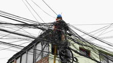 Gobierno ordena el retiro de cables aéreos en desuso en todo el país