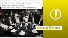 Foto no muestra a líderes de Hamás “comiendo felices" en Qatar en medio de la guerra con Israel
