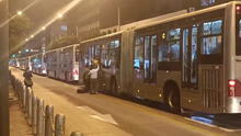 Metropolitano: reportan larga cola de buses varados en la estación Emancipación