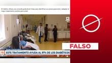 Medio chileno T13 no reportó la cura de la diabetes: es un video adulterado