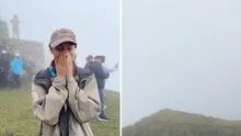 Turista se decepciona tras visitar Machu Picchu con neblina y le dicen: “Fuiste muy temprano”