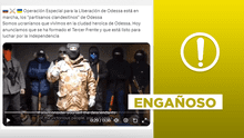 Video no muestra reciente "operación para la independencia de Odesa", en Ucrania