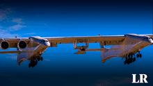 Stratolaunch Roc, el avión que transporta cohetes y vehículos hipersónicos: es el más grande del mundo