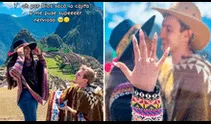 Estadounidense viaja al Cusco y sorprende a su novia peruana al proponerle matrimonio en Machu Picchu