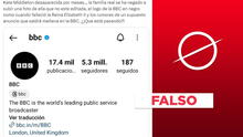 La BBC no ha cambiado su logo a negro por la supuesta "muerte de Kate Middleton"