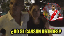 Paolo Guerrero encara a reportero que lo grabó con Ana Paula Consorte en Lima: "¿No te cansas?"