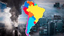 ¿Cuál es el país de Latinoamérica con la peor contaminación de aire y en qué puesto está Perú?