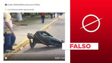 La destrucción de la estatua de Hugo Chávez no es reciente ni ocurrió en Cuba