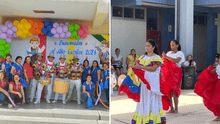 Lambayeque: docentes y escolares extranjeros entonan himno 'Unión entre países" de la Unesco