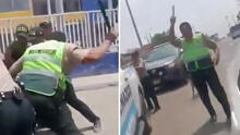 Ancón: policía golpea fuertemente a ciudadano extranjero intervenido y amenaza a testigo que grabó el hecho