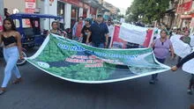 Iquitos: población protesta y marcha contra la minería ilegal
