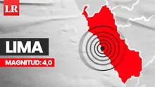 Temblor de magnitud 4,0 se sintió en Lima hoy, según IGP