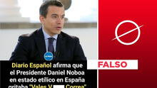 Medio ecuatoriano La Hora no reportó insulto de Daniel Noboa a Rafael Correa