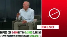 Carlos Rodríguez-Pastor no dijo que peruanos “ya no necesitan trabajar” ni promovió inversión con IA
