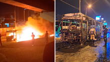 Panamericana Norte: bus de la línea 41 se incendia con pasajeros adentro durante el Jueves Santo