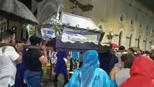 Loreto: procesión por Semana Santa recorre 15 cuadras bajo lluvia torrencial y tormenta en Iquitos