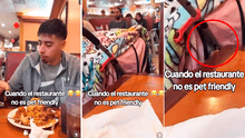 Peruano esconde a perrito en coche de bebé para ingresar a pollería no pet friendly: “'Firu' ni ladra”