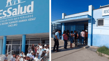 Chiclayo: decenas de asegurados forman colas en los exteriores de EsSalud