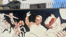 Vecino pinta mural de Caballeros del Zodiaco en su casa y Municipalidad de San Borja pide sus descargos
