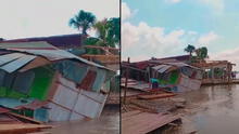 Intensas lluvias en Loreto destruyen 143 viviendas y 10 instituciones educativas