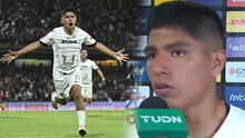 Piero Quispe envió un mensaje a hinchas y detractores tras anotar su primer gol con Pumas UNAM