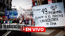 Marcha universitaria HOY 23 de abril, EN VIVO: inicia la masiva movilización en Buenos Aires