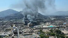 Cercado de Lima: fuerte incendio consume edificio en Jr. Áncash