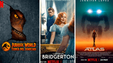 Netflix: ‘Atlas’, ‘Bridgerton 3’, 'Jurassic World' y más llegan a la plataforma este mes de mayo