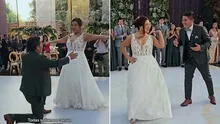 Novios sorprenden al bailar ‘Alpaquitay’ en fiesta de su boda: “¡Mira! Una estrella que se cae”